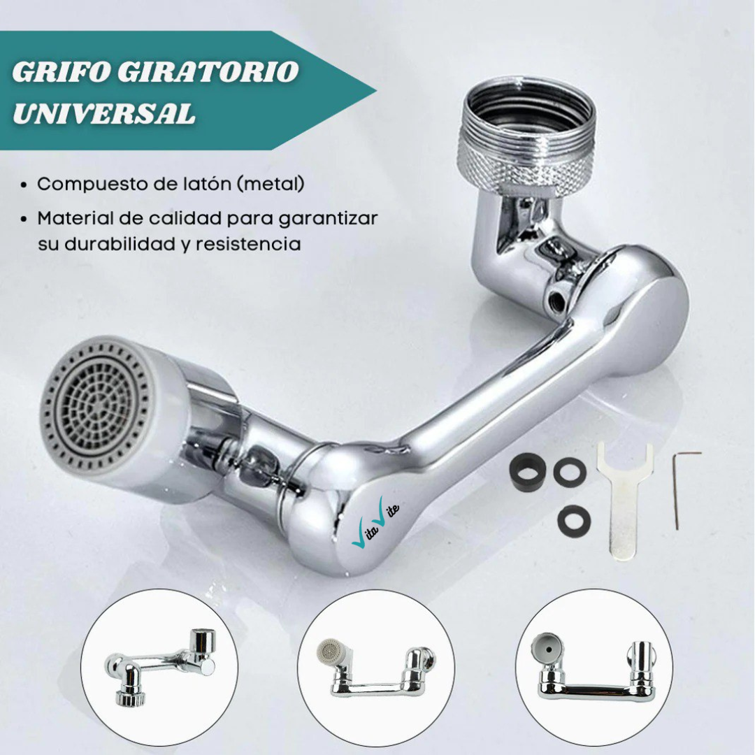 Grifo Universal Giratorio 1080º - El grifo que Cambiará tus Hábitos + Ebook GRATIS🎁